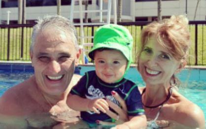 Rosmari Rizzi Bachi with her husband Tite spending quality time with their grandson.